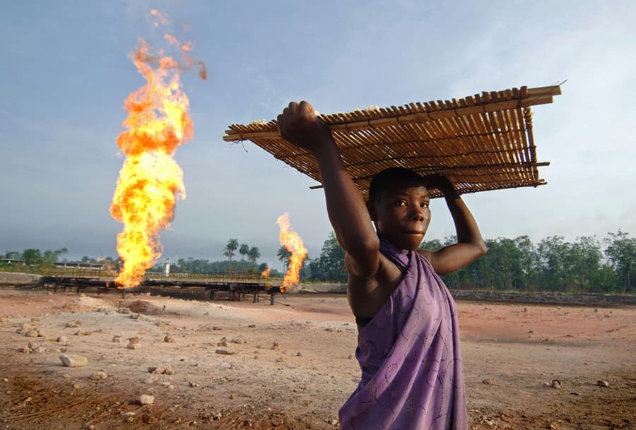 Gas flaring in the Niger Delta